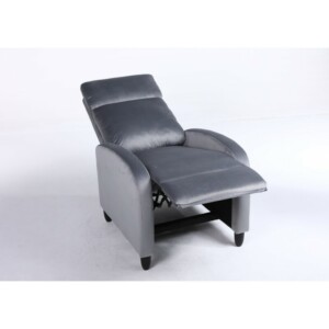 Πολυθρόνα Ανακλινόμενη ArteLibre ATRIA Γκρι Βελούδο 67.5x90x104cm - Image 11