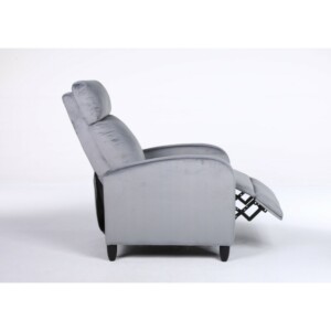 Πολυθρόνα Ανακλινόμενη ArteLibre ATRIA Γκρι Βελούδο 67.5x90x104cm - Image 14