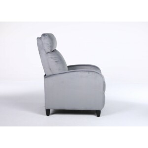 Πολυθρόνα Ανακλινόμενη ArteLibre ATRIA Γκρι Βελούδο 67.5x90x104cm - Image 15