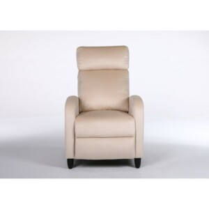Πολυθρόνα Ανακλινόμενη ArteLibre ATRIA Εκρού Βελούδο 67.5x90x104cm - Image 2