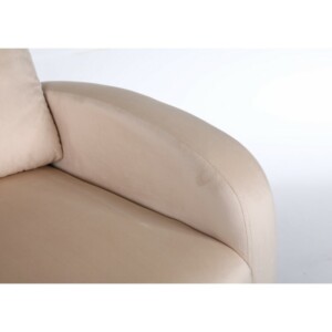 Πολυθρόνα Ανακλινόμενη ArteLibre ATRIA Εκρού Βελούδο 67.5x90x104cm - Image 6