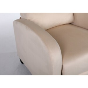 Πολυθρόνα Ανακλινόμενη ArteLibre ATRIA Εκρού Βελούδο 67.5x90x104cm - Image 7