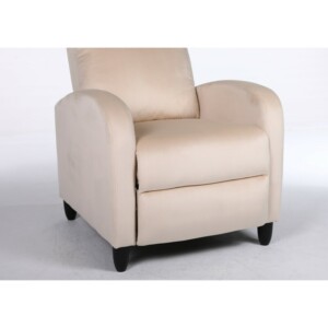 Πολυθρόνα Ανακλινόμενη ArteLibre ATRIA Εκρού Βελούδο 67.5x90x104cm - Image 8