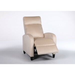 Πολυθρόνα Ανακλινόμενη ArteLibre ATRIA Εκρού Βελούδο 67.5x90x104cm - Image 10