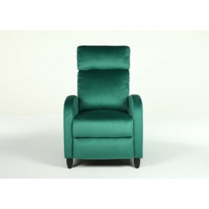 Πολυθρόνα Ανακλινόμενη ArteLibre ATRIA Πράσινο Βελούδο 67.5x90x104cm - Image 2