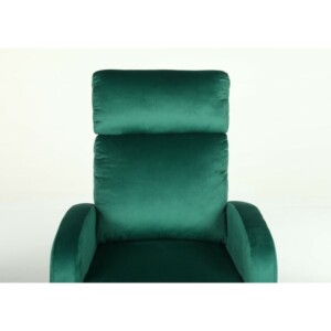 Πολυθρόνα Ανακλινόμενη ArteLibre ATRIA Πράσινο Βελούδο 67.5x90x104cm - Image 3