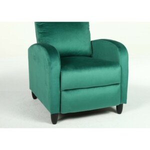 Πολυθρόνα Ανακλινόμενη ArteLibre ATRIA Πράσινο Βελούδο 67.5x90x104cm - Image 8