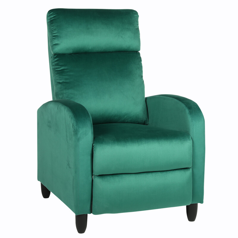 Πολυθρόνα Ανακλινόμενη ArteLibre ATRIA Πράσινο Βελούδο 67.5x90x104cm Πολυθρόνα Ανακλινόμενη ArteLibre ATRIA Πράσινο Βελούδο 67.5x90x104cm