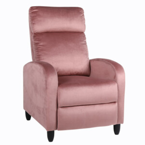 Πολυθρόνα Ανακλινόμενη ArteLibre ATRIA Σάπιο Μήλο Βελούδο 67.5x90x104cm