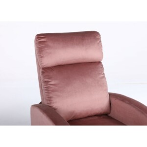 Πολυθρόνα Ανακλινόμενη ArteLibre ATRIA Σάπιο Μήλο Βελούδο 67.5x90x104cm - Image 5