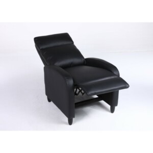 Πολυθρόνα Ανακλινόμενη ArteLibre ATRIA Μαύρο PU 67.5x90x104cm - Image 11