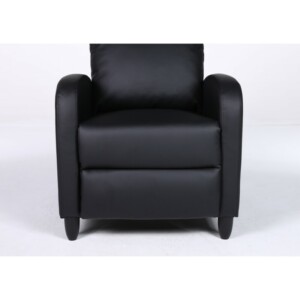 Πολυθρόνα Ανακλινόμενη ArteLibre ATRIA Μαύρο PU 67.5x90x104cm - Image 4