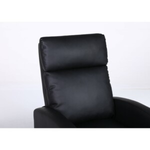 Πολυθρόνα Ανακλινόμενη ArteLibre ATRIA Μαύρο PU 67.5x90x104cm - Image 5