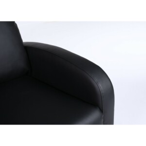 Πολυθρόνα Ανακλινόμενη ArteLibre ATRIA Μαύρο PU 67.5x90x104cm - Image 6