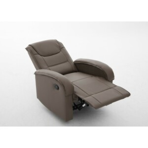 Πολυθρόνα Ανακλινόμενη ArteLibre CELAENO Καφέ PU 80x96x97cm - Image 12