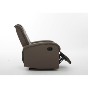Πολυθρόνα Ανακλινόμενη ArteLibre CELAENO Καφέ PU 80x96x97cm - Image 15