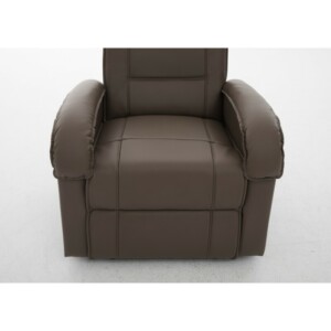 Πολυθρόνα Ανακλινόμενη ArteLibre CELAENO Καφέ PU 80x96x97cm - Image 4