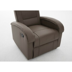 Πολυθρόνα Ανακλινόμενη ArteLibre CELAENO Καφέ PU 80x96x97cm - Image 8