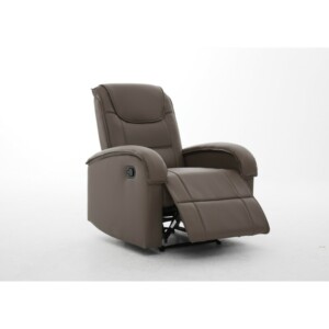 Πολυθρόνα Ανακλινόμενη ArteLibre CELAENO Καφέ PU 80x96x97cm - Image 10