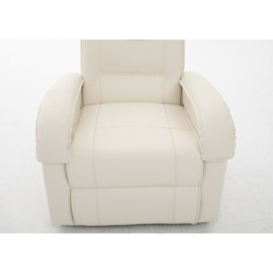 Πολυθρόνα Ανακλινόμενη ArteLibre CELAENO Εκρού PU 80x96x97cm - Image 4