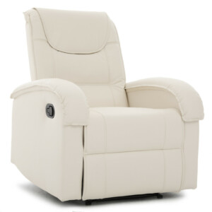 Πολυθρόνα Ανακλινόμενη ArteLibre CELAENO Εκρού PU 80x96x97cm