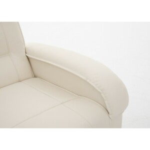 Πολυθρόνα Ανακλινόμενη ArteLibre CELAENO Εκρού PU 80x96x97cm - Image 6