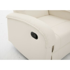 Πολυθρόνα Ανακλινόμενη ArteLibre CELAENO Εκρού PU 80x96x97cm - Image 7
