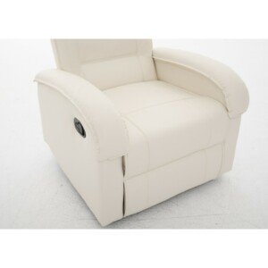 Πολυθρόνα Ανακλινόμενη ArteLibre CELAENO Εκρού PU 80x96x97cm - Image 8