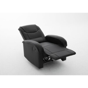Πολυθρόνα Ανακλινόμενη ArteLibre CELAENO Μαύρο PU 80x96x97cm - Image 12