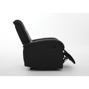 Πολυθρόνα Ανακλινόμενη ArteLibre CELAENO Μαύρο PU 80x96x97cm - Image 15