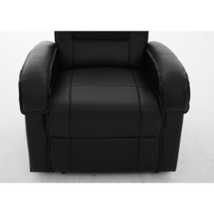 Πολυθρόνα Ανακλινόμενη ArteLibre CELAENO Μαύρο PU 80x96x97cm - Image 4
