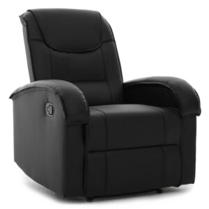Πολυθρόνα Ανακλινόμενη ArteLibre CELAENO Μαύρο PU 80x96x97cm