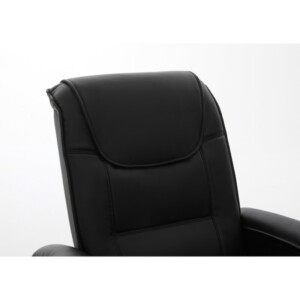 Πολυθρόνα Ανακλινόμενη ArteLibre CELAENO Μαύρο PU 80x96x97cm - Image 5