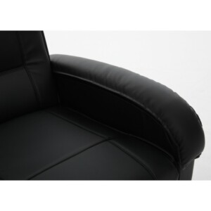 Πολυθρόνα Ανακλινόμενη ArteLibre CELAENO Μαύρο PU 80x96x97cm - Image 6
