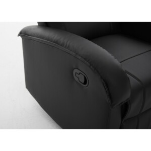 Πολυθρόνα Ανακλινόμενη ArteLibre CELAENO Μαύρο PU 80x96x97cm - Image 7