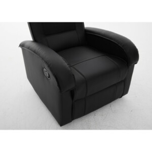 Πολυθρόνα Ανακλινόμενη ArteLibre CELAENO Μαύρο PU 80x96x97cm - Image 8