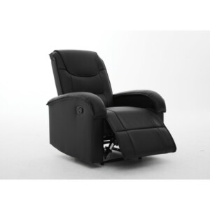 Πολυθρόνα Ανακλινόμενη ArteLibre CELAENO Μαύρο PU 80x96x97cm - Image 10