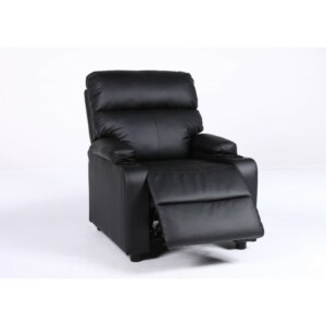 Πολυθρόνα Ανακλινόμενη ArteLibre RANA Μαύρο PU 80x95x103cm - Image 11