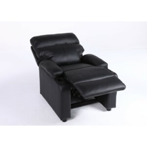 Πολυθρόνα Ανακλινόμενη ArteLibre RANA Μαύρο PU 80x95x103cm - Image 12