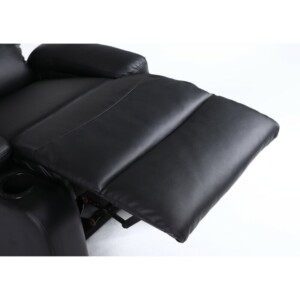 Πολυθρόνα Ανακλινόμενη ArteLibre RANA Μαύρο PU 80x95x103cm - Image 13