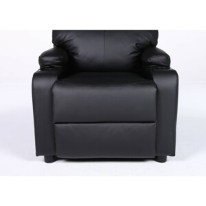 Πολυθρόνα Ανακλινόμενη ArteLibre RANA Μαύρο PU 80x95x103cm - Image 4