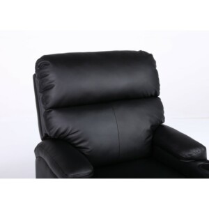 Πολυθρόνα Ανακλινόμενη ArteLibre RANA Μαύρο PU 80x95x103cm - Image 5