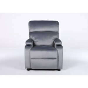 Πολυθρόνα Ανακλινόμενη ArteLibre RANA Γκρι Βελούδο 80x95x103cm - Image 2