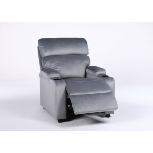 Πολυθρόνα Ανακλινόμενη ArteLibre RANA Γκρι Βελούδο 80x95x103cm - Image 11