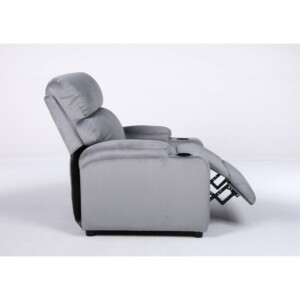 Πολυθρόνα Ανακλινόμενη ArteLibre RANA Γκρι Βελούδο 80x95x103cm - Image 15