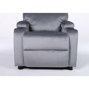 Πολυθρόνα Ανακλινόμενη ArteLibre RANA Γκρι Βελούδο 80x95x103cm - Image 4