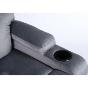 Πολυθρόνα Ανακλινόμενη ArteLibre RANA Γκρι Βελούδο 80x95x103cm - Image 6