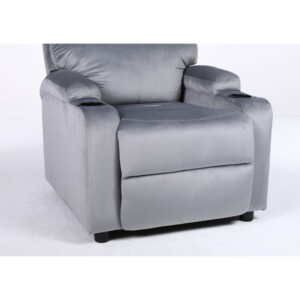 Πολυθρόνα Ανακλινόμενη ArteLibre RANA Γκρι Βελούδο 80x95x103cm - Image 9