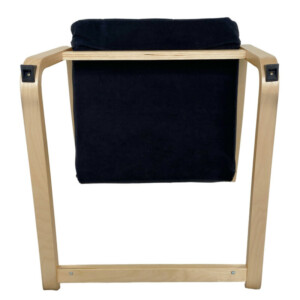 Πολυθρόνα ArteLibre NORDVIK Μαύρο/Φυσικό Ύφασμα/Ξύλο 60x71x105cm - Image 5