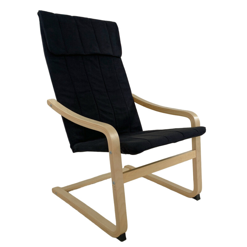 Πολυθρόνα ArteLibre NORDVIK Μαύρο/Φυσικό Ύφασμα/Ξύλο 60x71x105cm Πολυθρόνα ArteLibre NORDVIK Μαύρο/Φυσικό Ύφασμα/Ξύλο 60x71x105cm